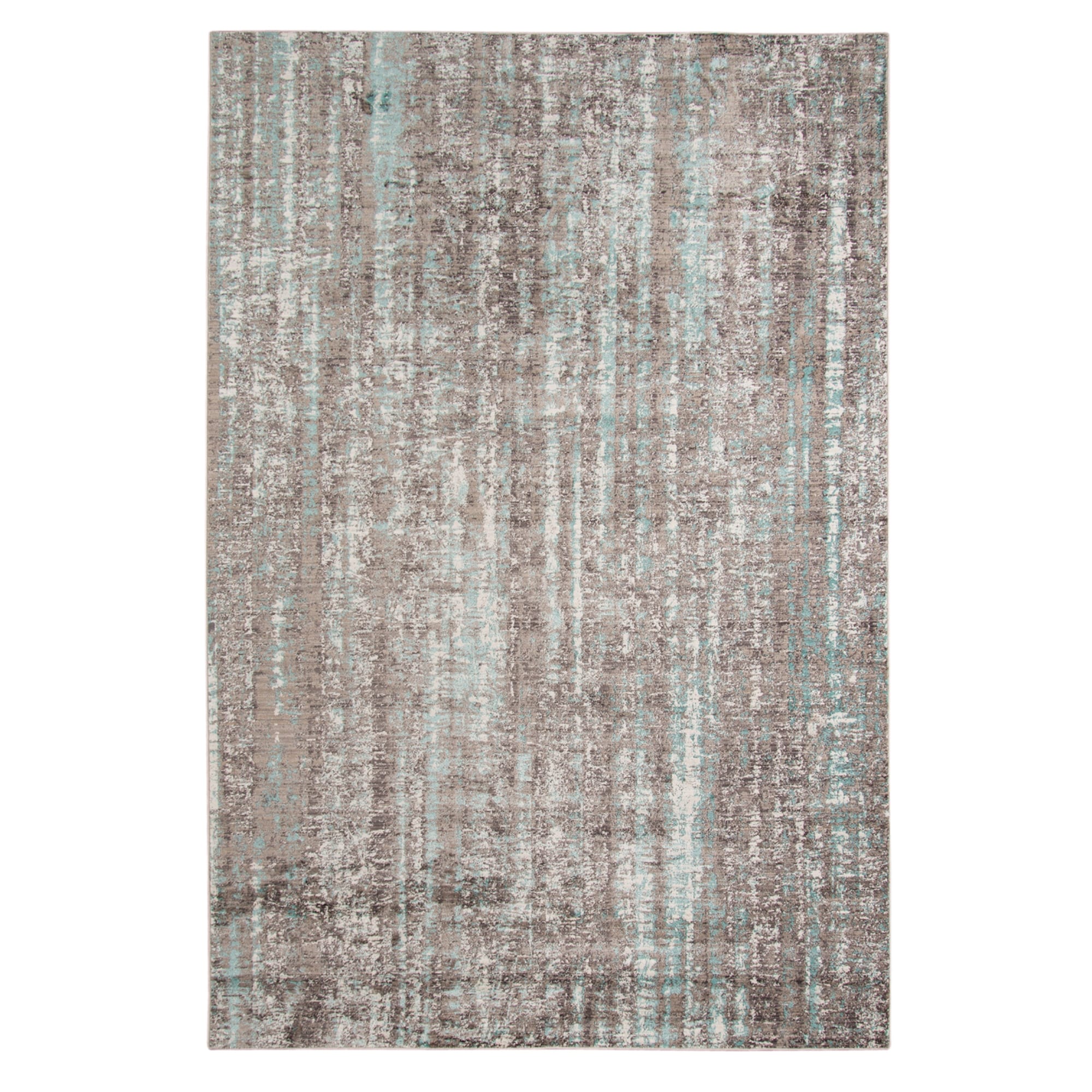 Savannah Gray Blue Abstract Area Rug 96 X 139