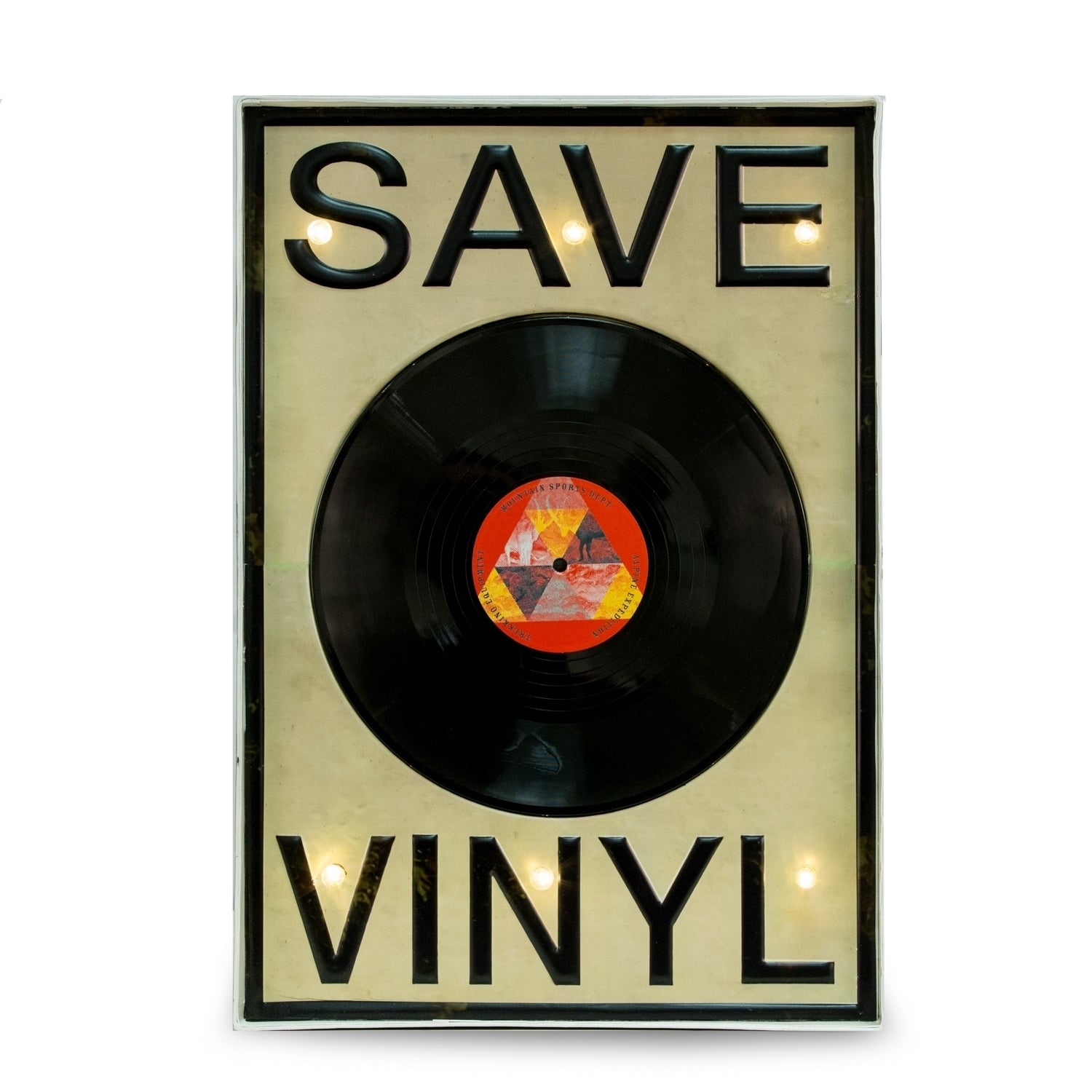 Lighted Save Vinyl Sign