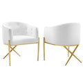 Savour Accent Dining Armchair Performance Velvet Set Of 2