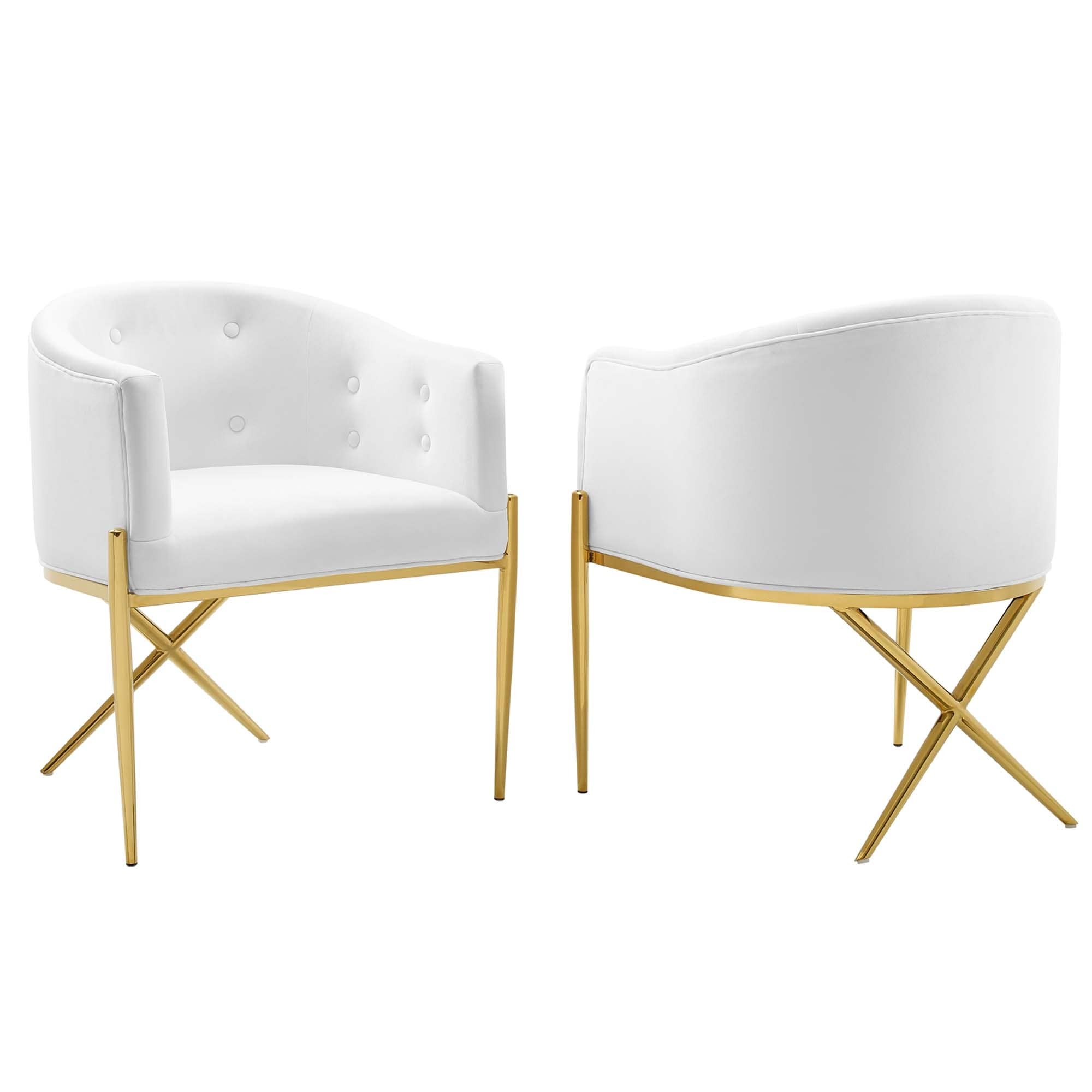 Savour Accent Dining Armchair Performance Velvet Set Of 2