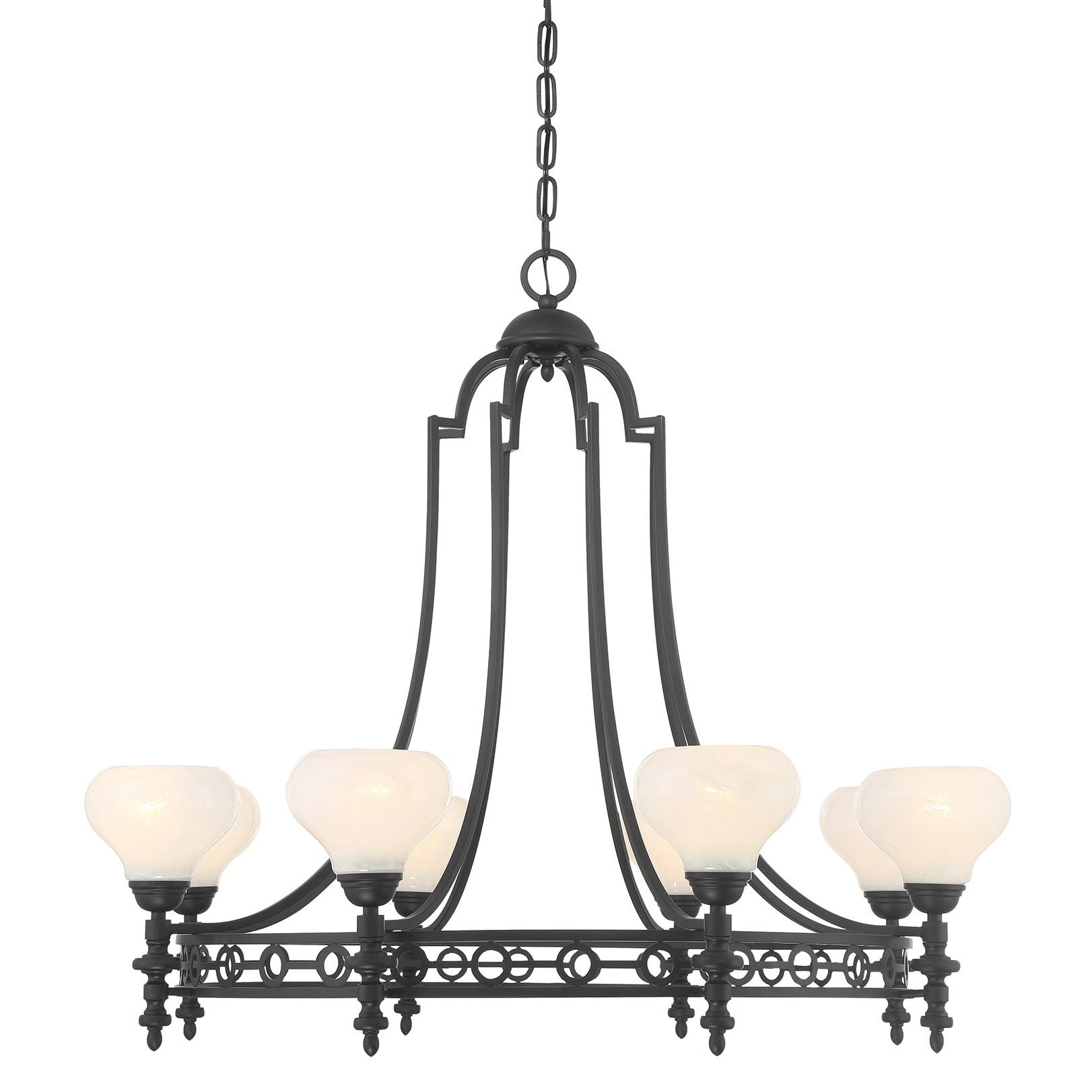 Savoy House 1 1605 8 Allston 8 Light 36 Wide Led Chandelier