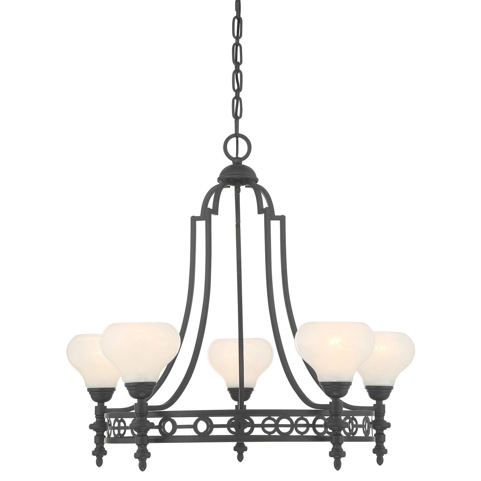 Savoy House 1 1606 5 Allston 5 Light 30 Wide Led Chandelier