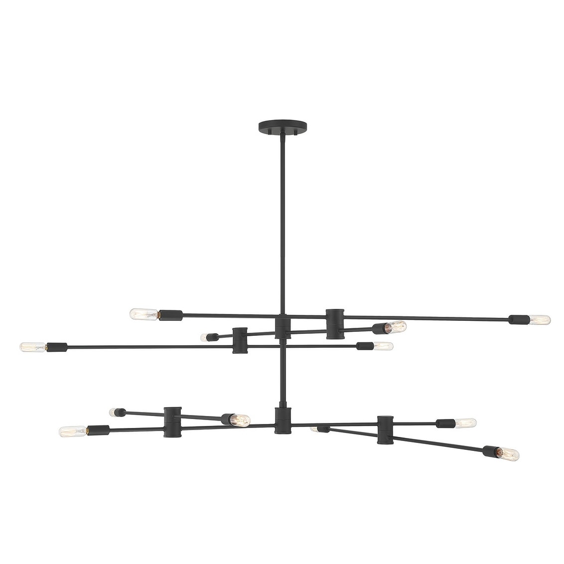 Savoy House Lyrique 12 Light 54.25 Wide 6 Tier Abstract Chandelier