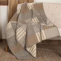 Vhc Sawyer Mill Farmhouse Country Decor Block Patchwork Quilted Throw 60 X 50
