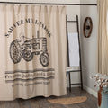 Sawyer Mill Charcoal Tractor Shower Curtain 72X72