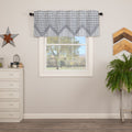 Vhc Brands Chambray Cotton Rod Pocket Farmhouse Kitchen Curtains