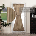 Vhc Farmhouse Country Curtains Sawyer Mill Plaid Door Panel