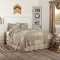 Grey Farmhouse Bedding Miller Farm Quilt Set Cotton Chambray Quilt Sham