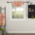 Farmhouse Miller Farm Ticking Cotton Striped Rod Pocket Balloon Valance Kitchen Curtain