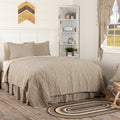 White Farmhouse Bedding Miller Farm Ticking Stripe Quilt Set Cotton Striped Quilt Sham