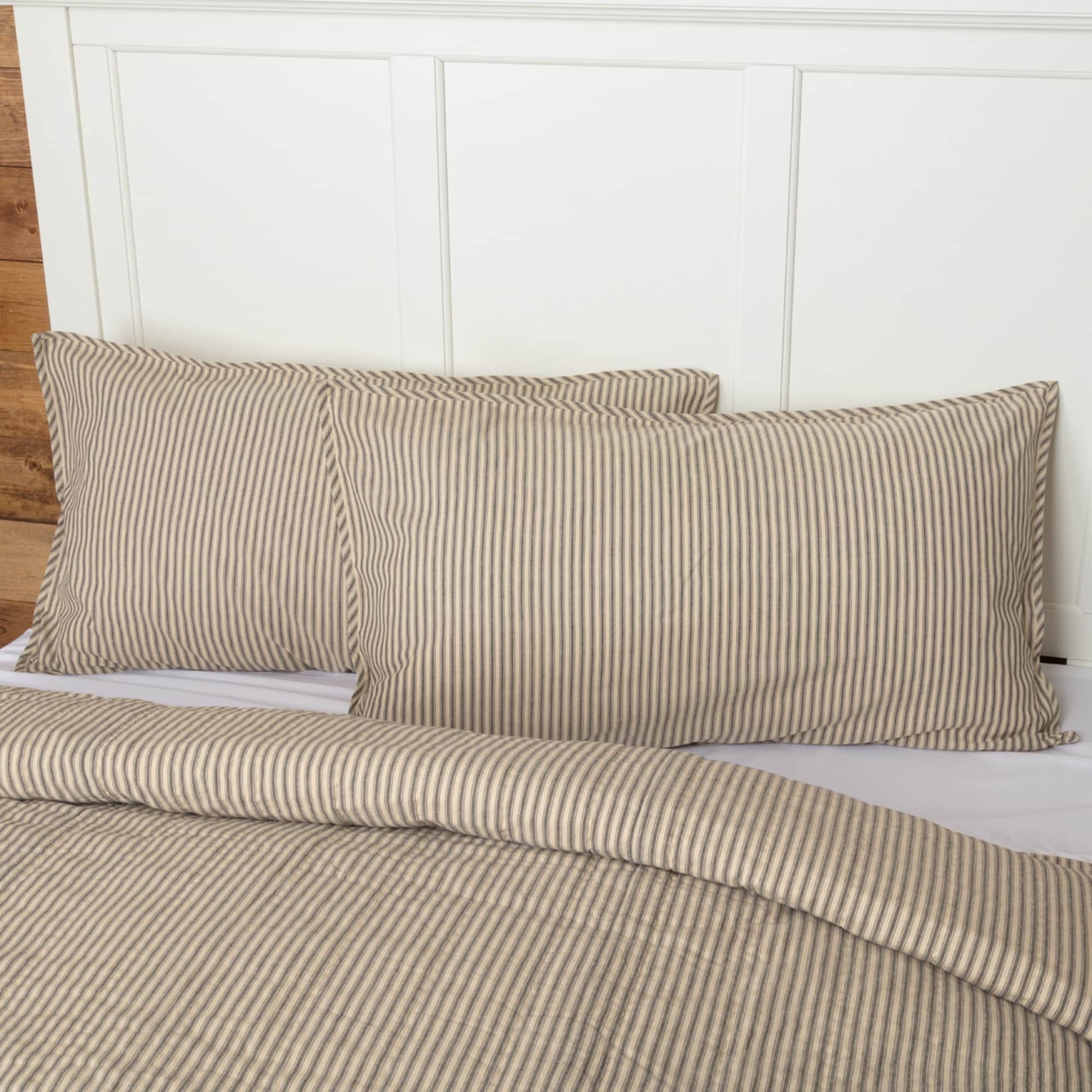 Vhc Farmhouse French Country Bedding Sawyer Mill Ticking Stripe Striped Sham