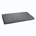 Sawyer Sunbrella Canvas Charcoal Indoor Outdoor 48 Inch Bench Cushion