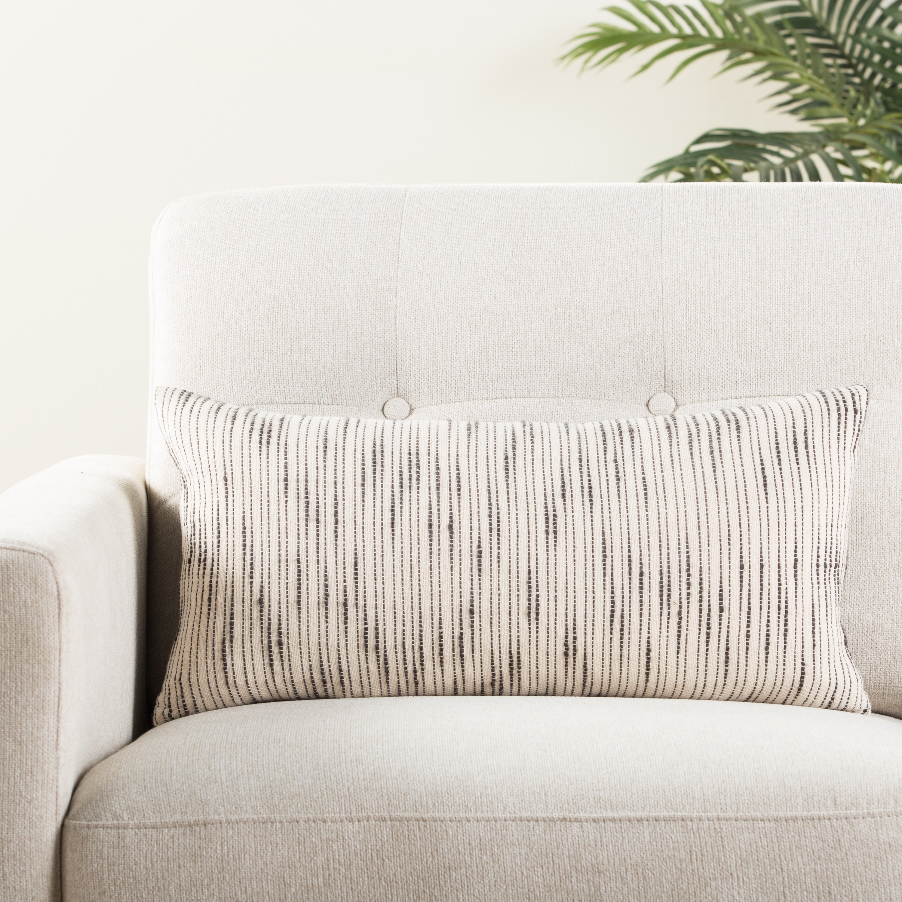 The Curated Nomad Otis Stripe Lumbar Pillow