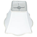 Scalloped Box Lamp Shade 4 Inch Top 10 Inch Bottom 8 Inch Slant