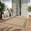 Scalloped Indoor Outdoor Area Rugs Easy Jute Washable Non Slip