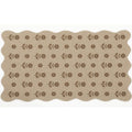 Scalloped Runner Rug Floral Indoor Outdoor Area Rugs Machine Washable Non Slip