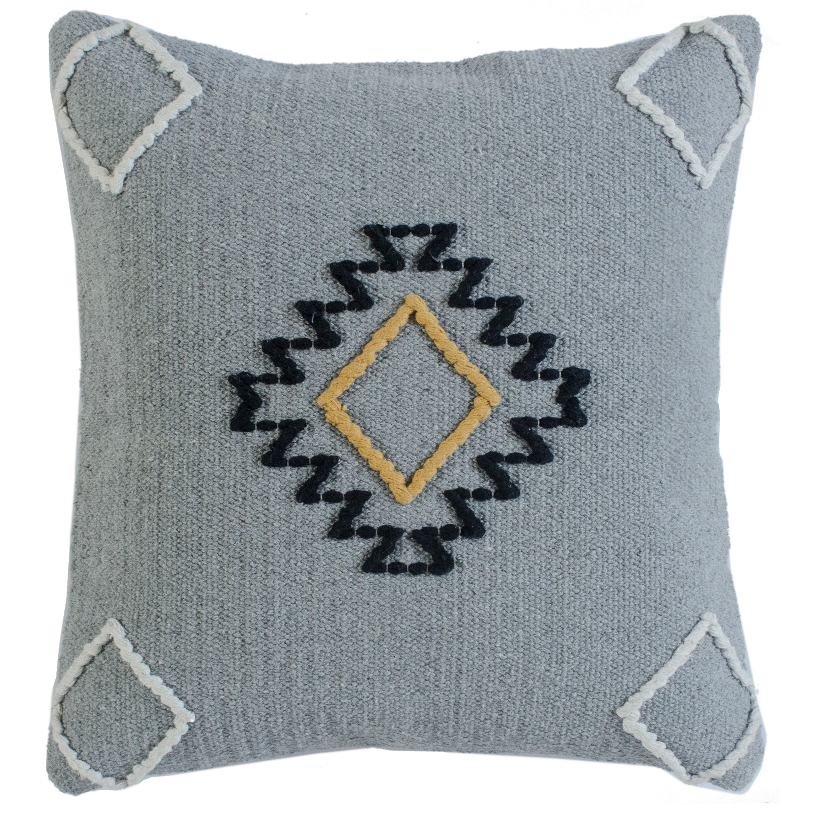 Scandinavian Diamond Motif Throw Pillow