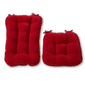 Scarlet Microfiber Reversible Rocking Chair Jumbo Size Cushion Set