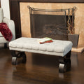 Scarlette Tufted Fabric Ottoman Bench By Christopher Knight Home 17 H X 41 W X 17.25 D