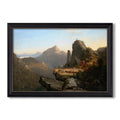 Scene From The Last Of The Mohicans 1827 Thomas Cole Custom Framed Canvas