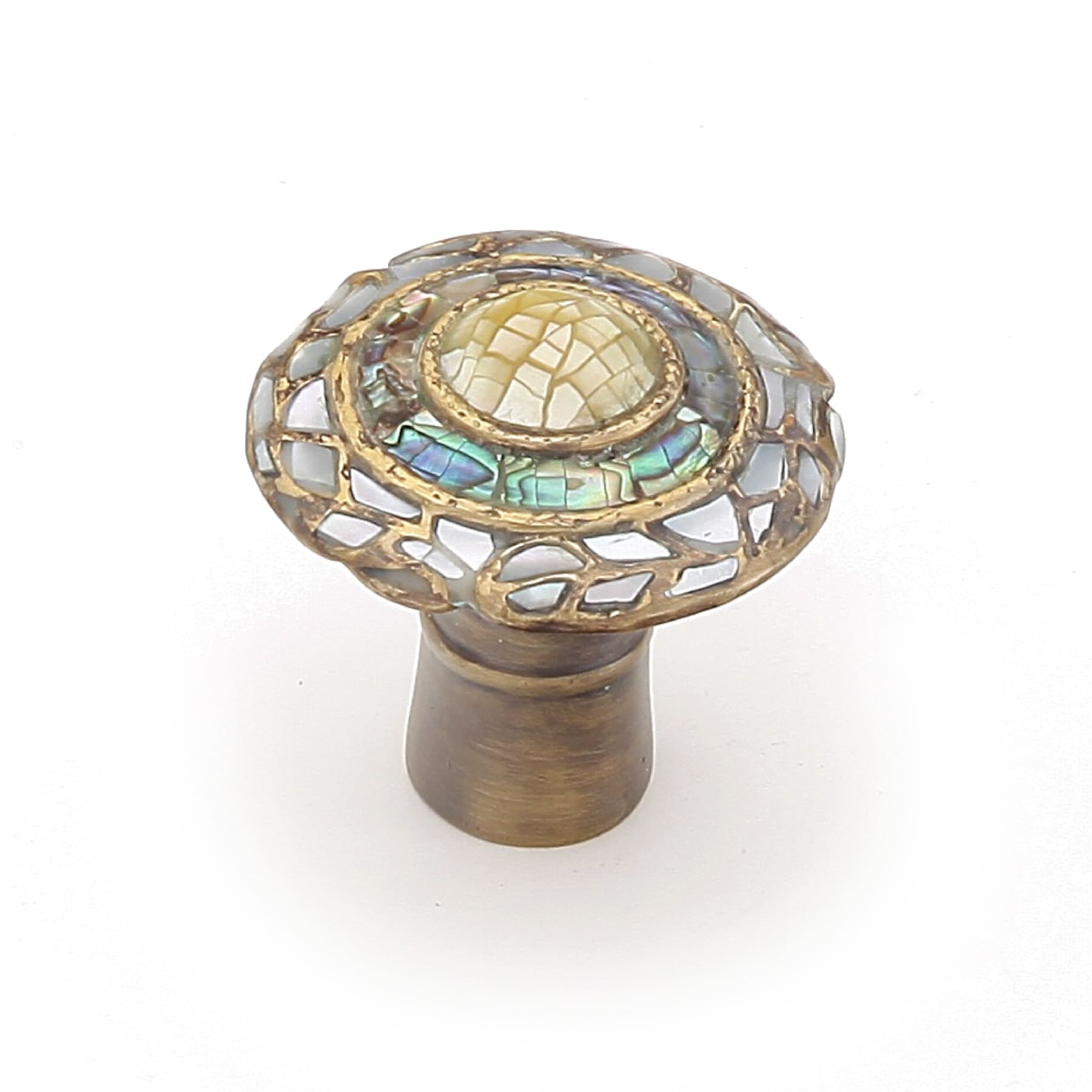 Schaub And Company 650 Fair Isle 1 1 8 Diameter Mushroom Cabinet Knob Aged Dover