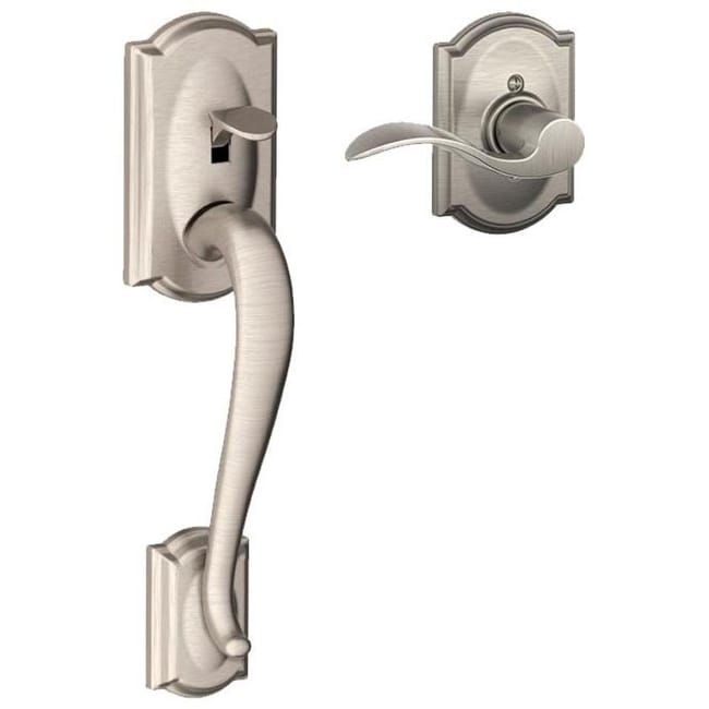 Schlage Fe285 Cam Acc Cam Rh Camelot Lower Handle Set For Electronic Keypad With Right Handed Accent Interior Lever And