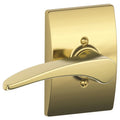 Schlage F170 Mnh Cen Lh Manhattan Left Handed One Sided Dummy Door Lever With Decorative Century Trim