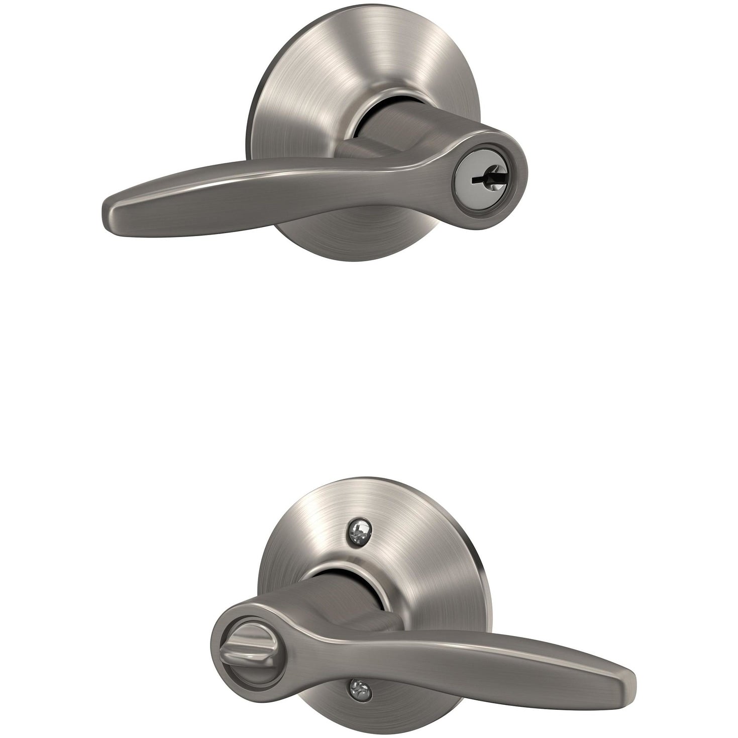 Schlage F51A Del Delfayo Single Cylinder Keyed Entry Door Lever Set