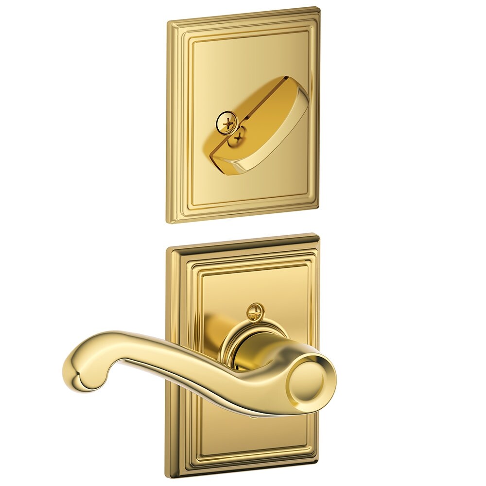 Schlage F59 Fla Add Rh Flair Right Handed Single Cylinder Interior Pack With Decorative Addison Trim