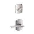 Schlage F59 Lat Grw Latitude Single Cylinder Interior Pack With Decorative Greenwich Trim