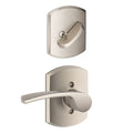 Schlage F59 Mer Grw Rh Merano Right Handed Single Cylinder Interior Pack With Decorative Greenwich Trim