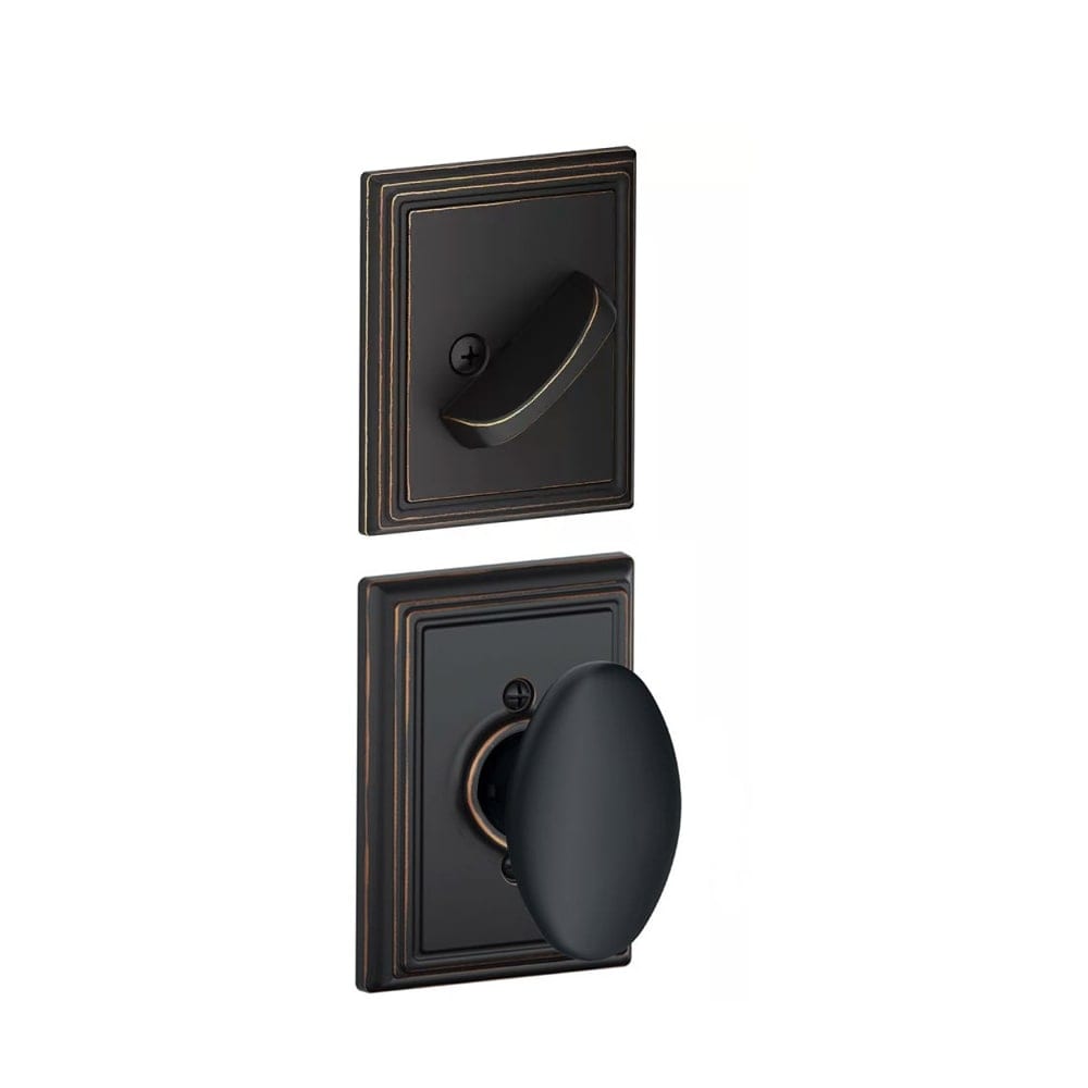 Schlage F59 Sie Add Siena Single Cylinder Interior Pack With Decorative Addison Trim