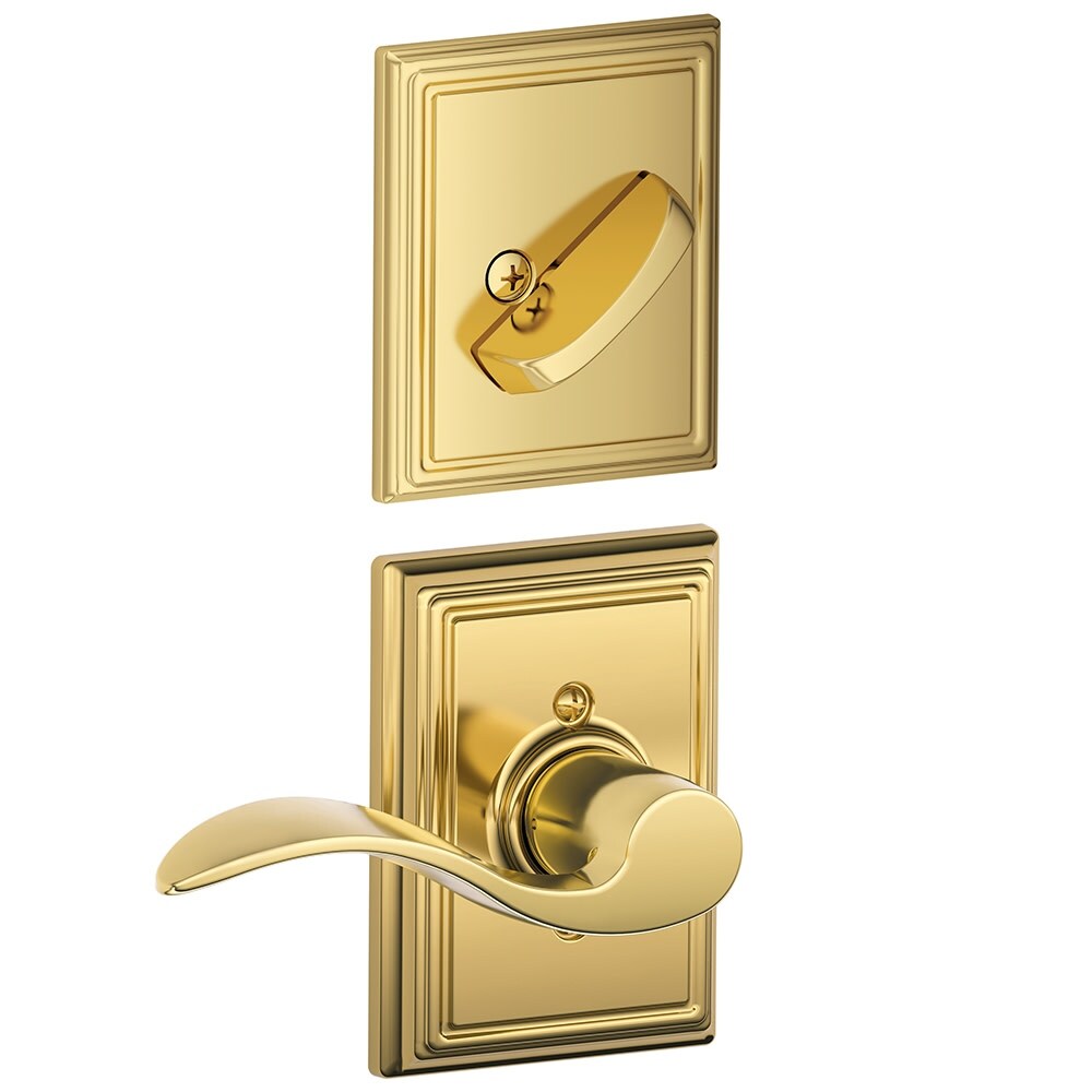 Schlage F94 Acc Add Rh Accent Right Handed One Sided Dummy Interior Pack With Addison Trim