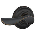 Schlage Fa170 Chp Lh Champagne Left Handed One Sided Dummy Door Lever With Decorative Andover Trim