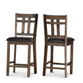 Scott Wood And Faux Leather Counter Chair By Greyson Living Set Of 2