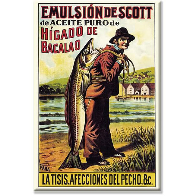 Scotts Emulsion Of Cod Oil Gallery Wrapped Canvas Art
