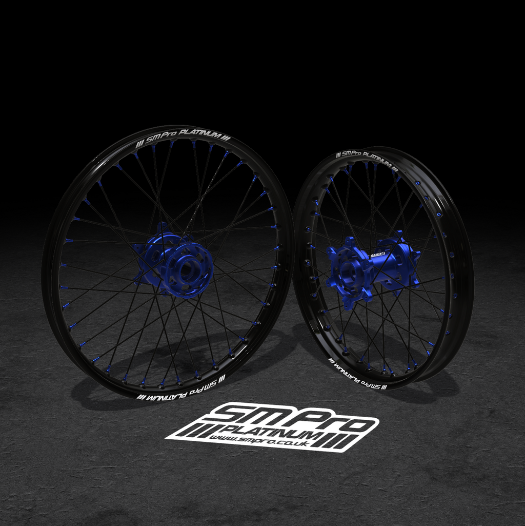 SM PRO ULTRA BEE WHEEL SET 21/18″ STANDARD BLUE/BLUE COMBO