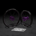 SM PRO STARK VARG MX/ENDURO WHEEL SET 21/19″ PURPLE/BLACK WHEEL SET