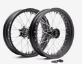 CLEARANCE Full-E Charged Front And Rear Wheel Set 17inch X 3.5 & 17inch X 4.25 for Ultra Bee Black