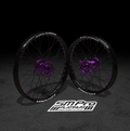 SM PRO ULTRA BEE WHEEL SET 21/18″ STANDARD PURPLE/PURPLE COMBO