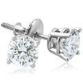 Bliss 14K White Gold 1 Ct Tdw Diamond Clarity Enhanced Screw Back Studs G H Si1 Si2