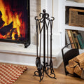 Scroll 5 Piece Steel Fireplace Tool Set 30 In