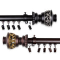Instyledesign Scroll Cordless Traverse Curtain Rod