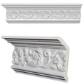 Scrolling Leaf 6.375 Inch Crown Molding 8 Pieces