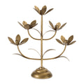 Sculpted Floral Candelabra 16.75 H