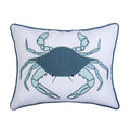 Sea Glass Crab Pillow