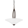 Sea Gull Metcalf 3 Light Satin Etched Glass Pendant