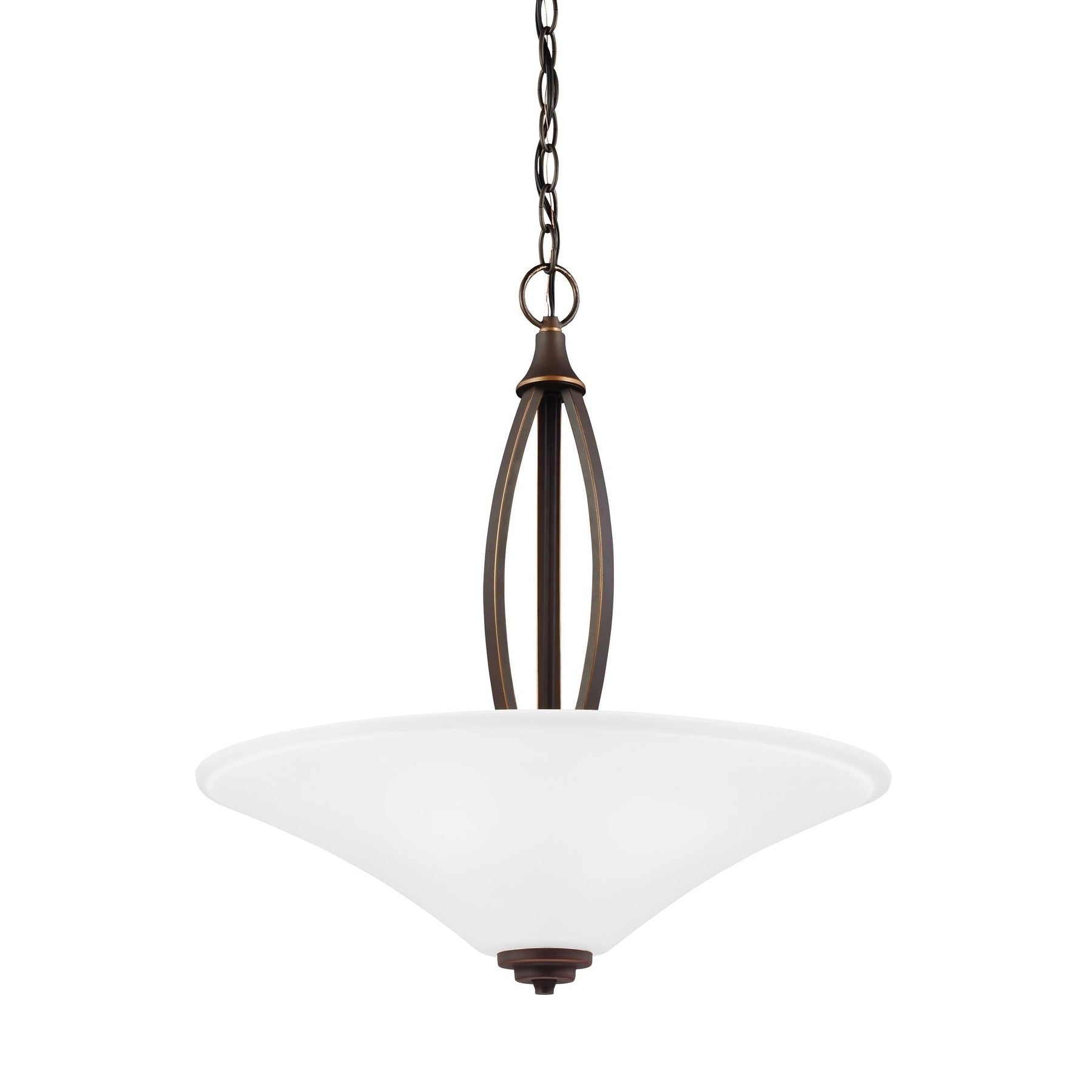 Sea Gull Metcalf 3 Light Satin Etched Glass Pendant