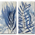 Sea Nature In Blue I Ii By Melonie Miller 2 Pc Gallery Wrapped Canvas Giclee Art Set Ready To Hang