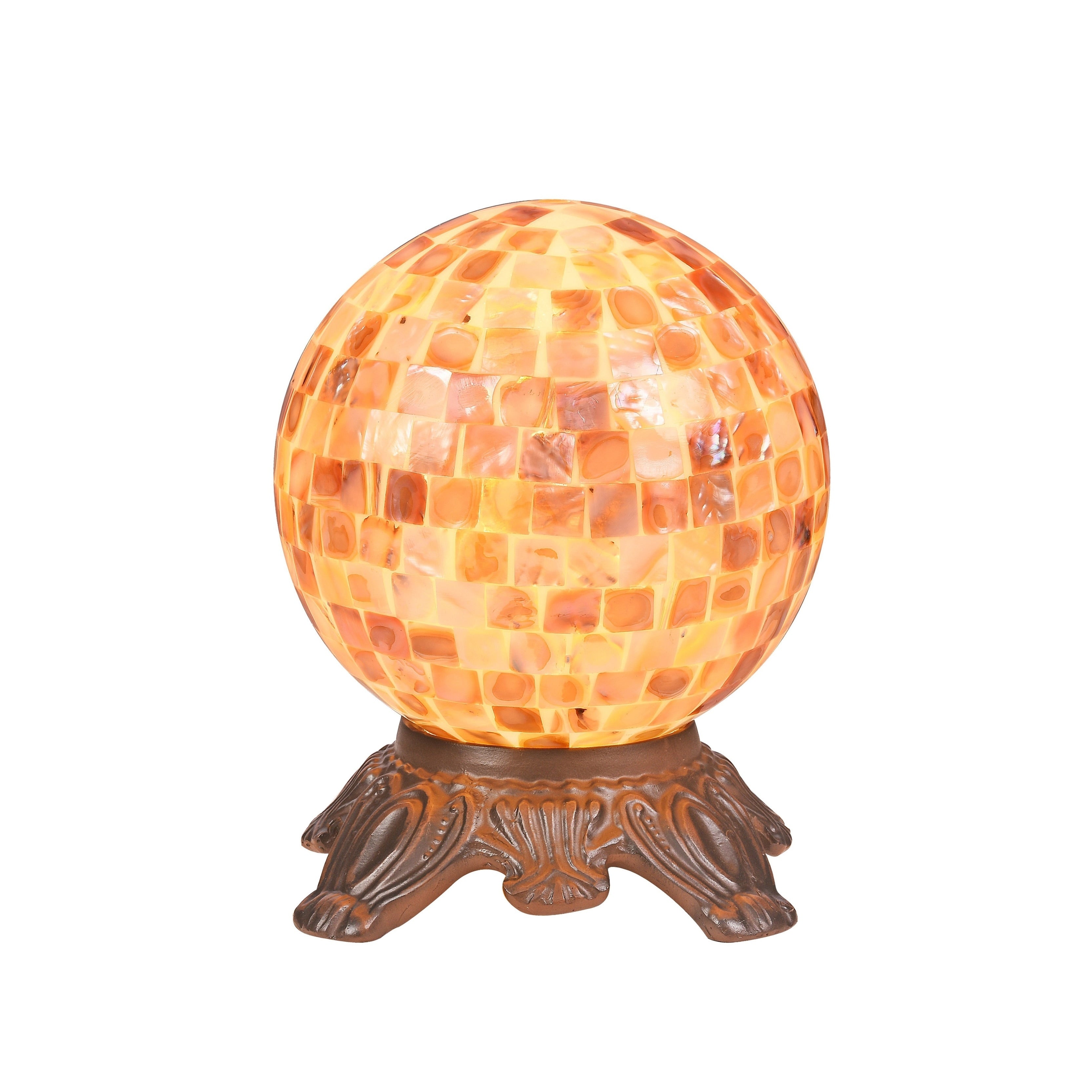 Sea Shell 1 Light Dark Bronze Table Lamp